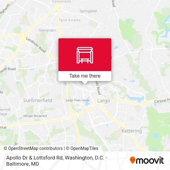 Apollo Dr & Lottsford Rd map