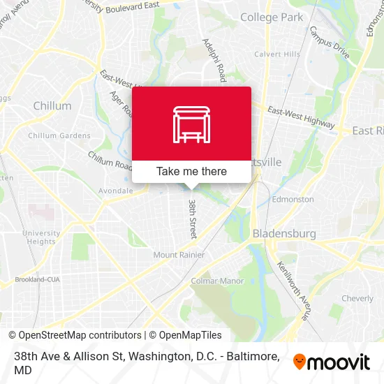 38th Ave & Allison St map