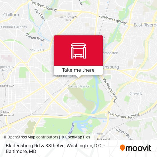 Bladensburg Rd & 38th Ave map