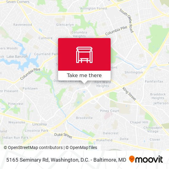 Mapa de 5165 Seminary Rd