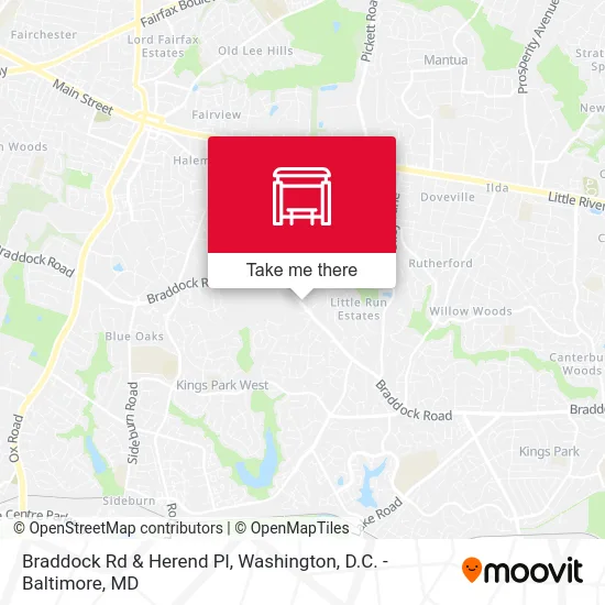 Braddock Rd & Herend Pl map