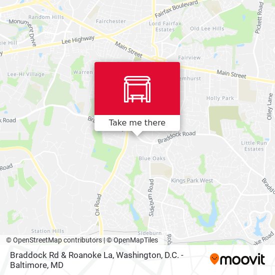 Mapa de Braddock Rd & Roanoke La
