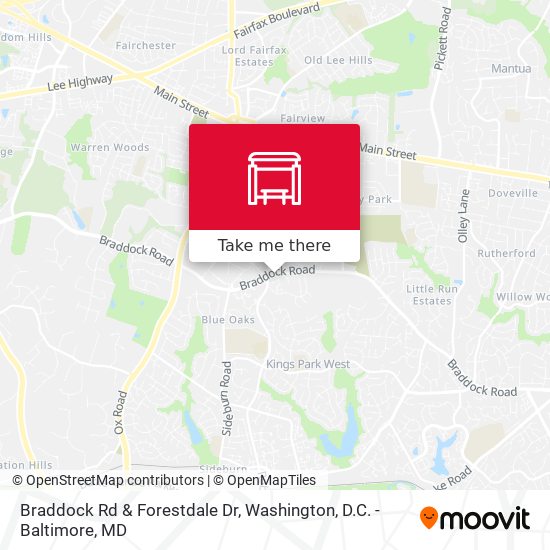 Mapa de Braddock Rd & Forestdale Dr