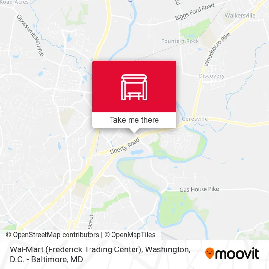 Wal-Mart (Frederick Trading Center) map