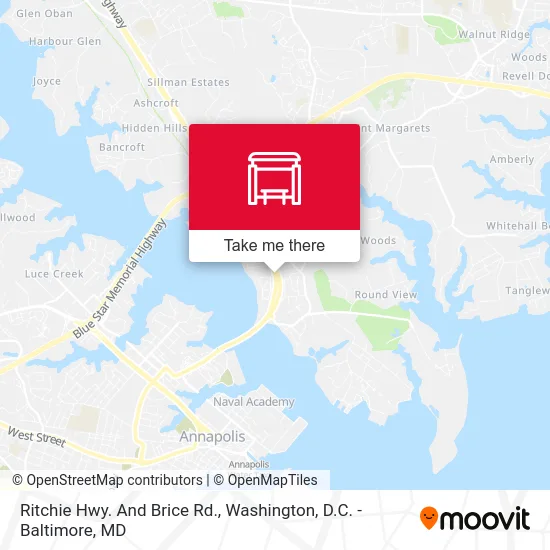 Ritchie Hwy. And Brice Rd. map