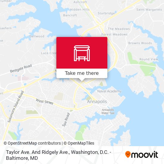 Mapa de Taylor Ave. And Ridgely Ave.