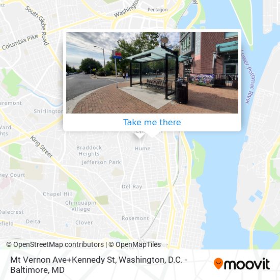 Mt Vernon Ave+Kennedy St map