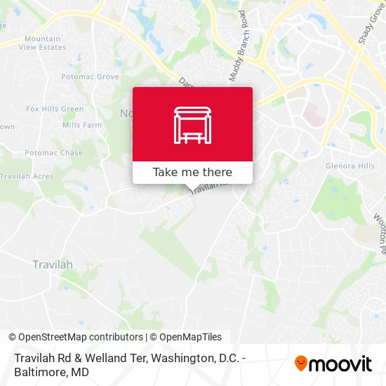 Travilah Rd & Welland Ter map