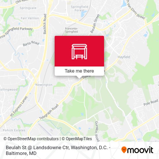 Mapa de Beulah St @ Landsdowne Ctr