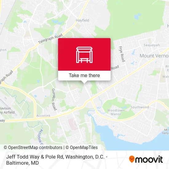 Jeff Todd Way & Pole Rd map
