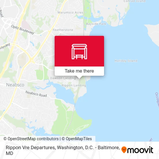 Rippon Vre Departures map