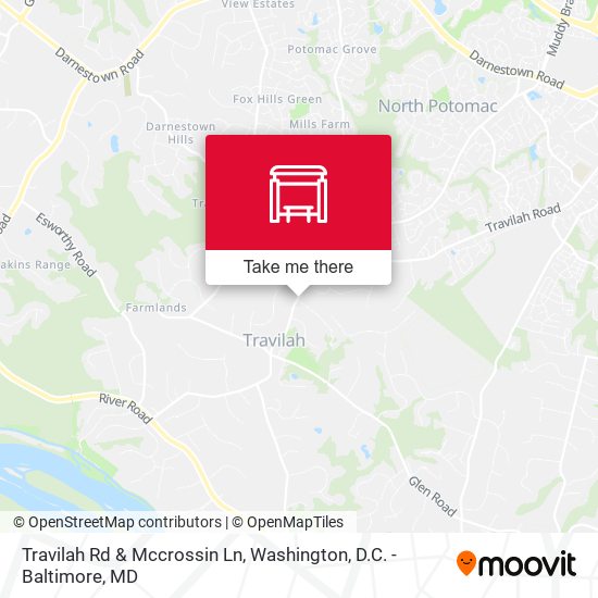 Travilah Rd & Mccrossin Ln map
