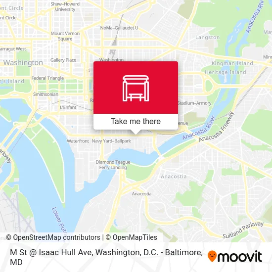 M St @ Isaac Hull Ave map