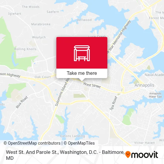 West St. And Parole St. map