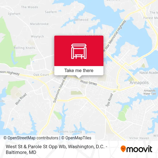 West St & Parole St Opp Wb map