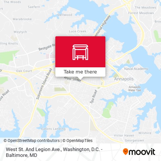 Mapa de West St. And Legion Ave.