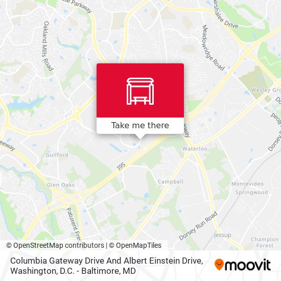 Mapa de Columbia Gateway Drive And Albert Einstein Drive