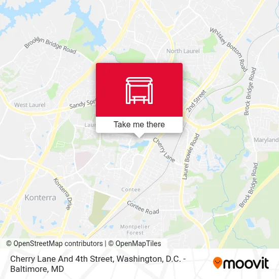 Cherry Lane And 4th Street map