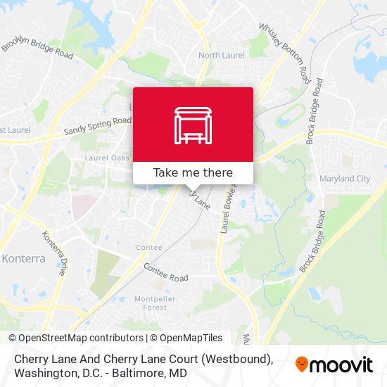 Cherry Lane And Cherry Lane Court (Westbound) map