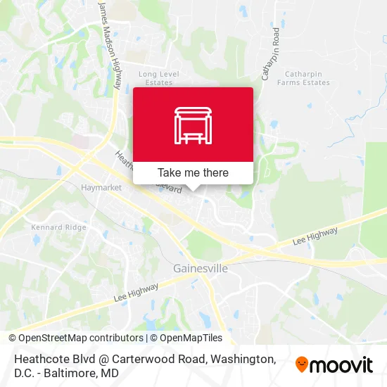 Mapa de Heathcote Blvd @ Carterwood Road