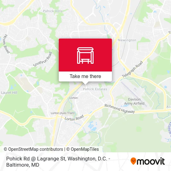 Pohick Rd @ Lagrange St map