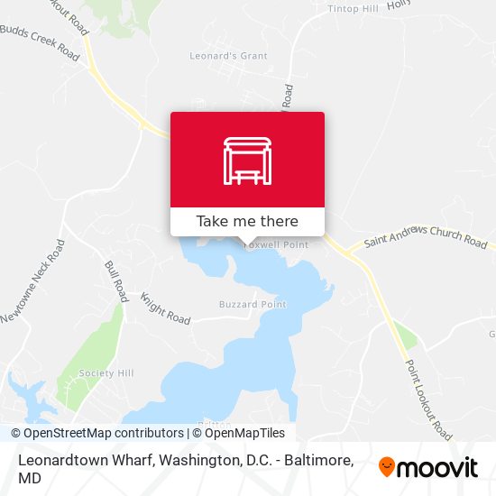 Mapa de Leonardtown Wharf
