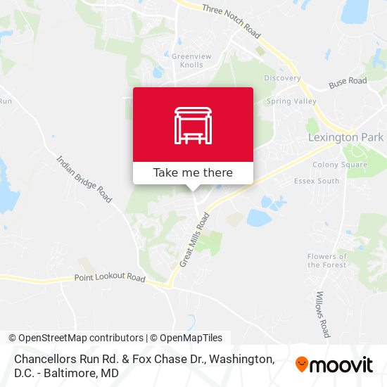 Chancellors Run Rd. & Fox Chase Dr. map