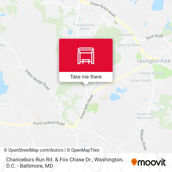 Chancellors Run Rd. & Fox Chase Dr. map