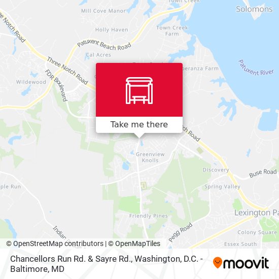 Chancellors Run Rd. & Sayre Rd. map