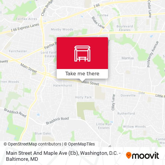 Main Street And Maple Ave (Eb) map
