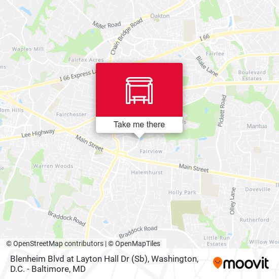 Mapa de Blenheim Blvd at Layton Hall Dr (Sb)