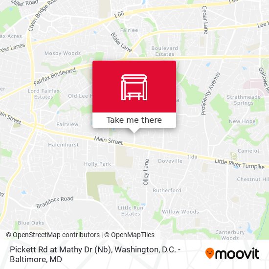 Pickett Rd at Mathy Dr (Nb) map
