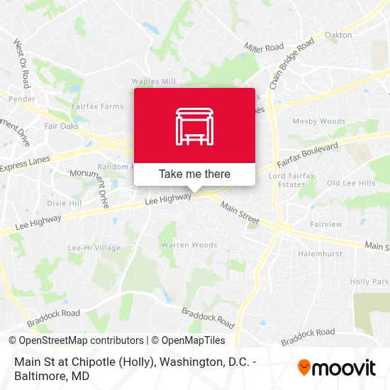 Main St at Chipotle (Holly) map