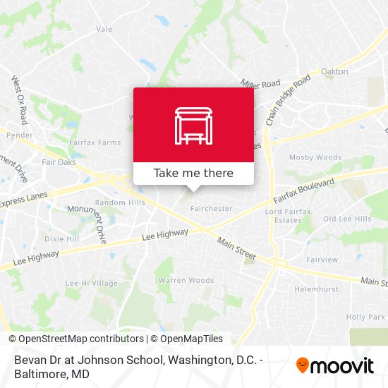 Bevan Dr at Johnson School map