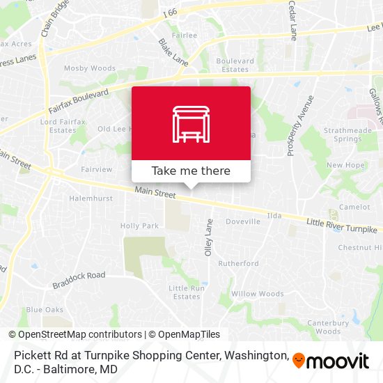 Pickett Rd at Turnpike Shopping Center map