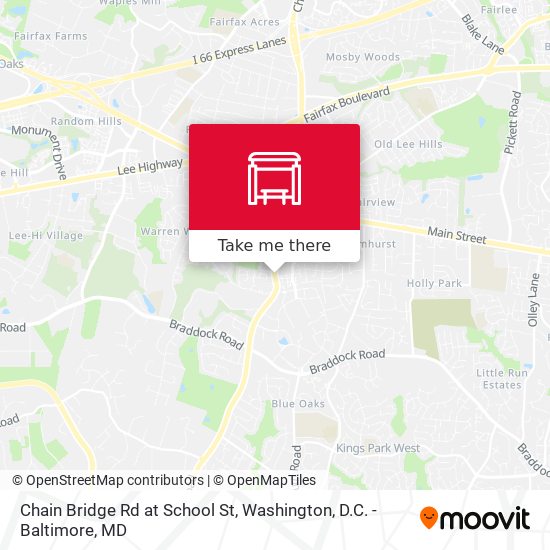 Chain Bridge Rd at School St map