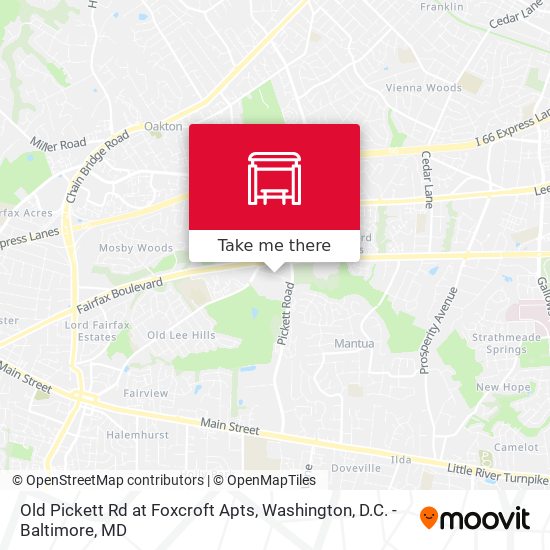 Old Pickett Rd at Foxcroft Apts map