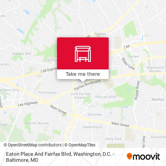 Eaton Place And Fairfax Blvd map