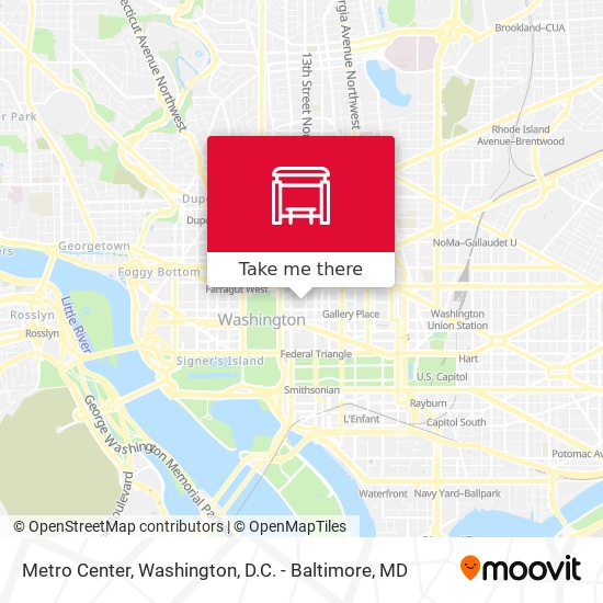 Metro Center map