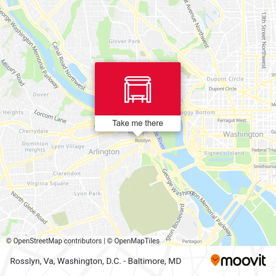 Mapa de Rosslyn, Va