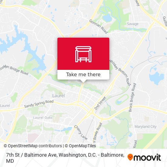 7th St / Baltimore Ave map