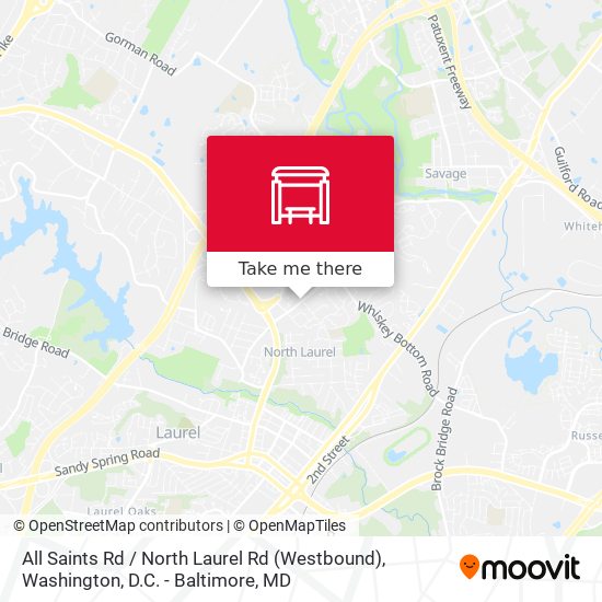 All Saints Rd / North Laurel Rd (Westbound) map