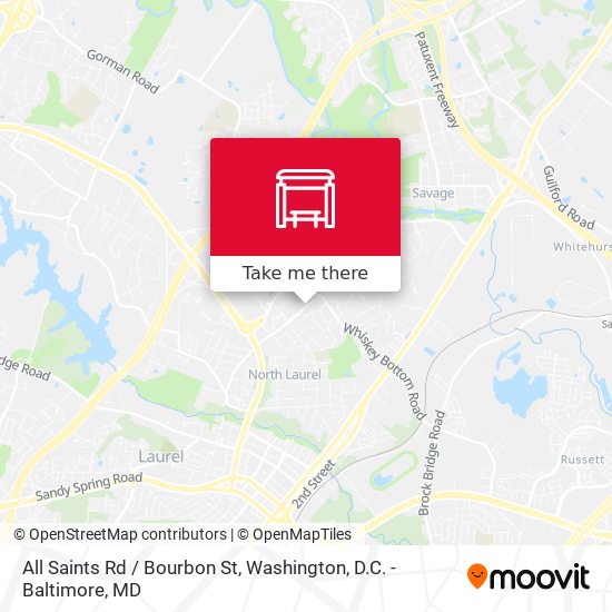 All Saints Rd / Bourbon St map