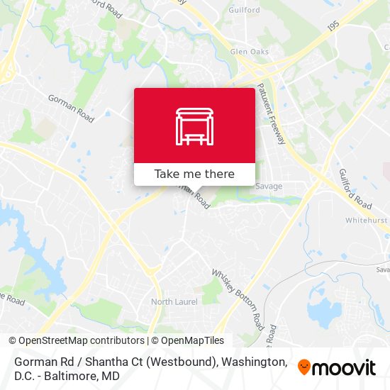 Gorman Rd / Shantha Ct (Westbound) map