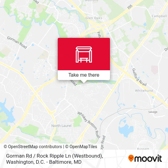 Gorman Rd / Rock Ripple Ln (Westbound) map