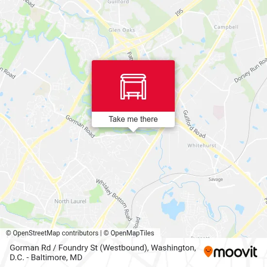 Gorman Rd / Foundry St (Westbound) map