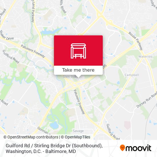 Guilford Rd / Stirling Bridge Dr (Southbound) map
