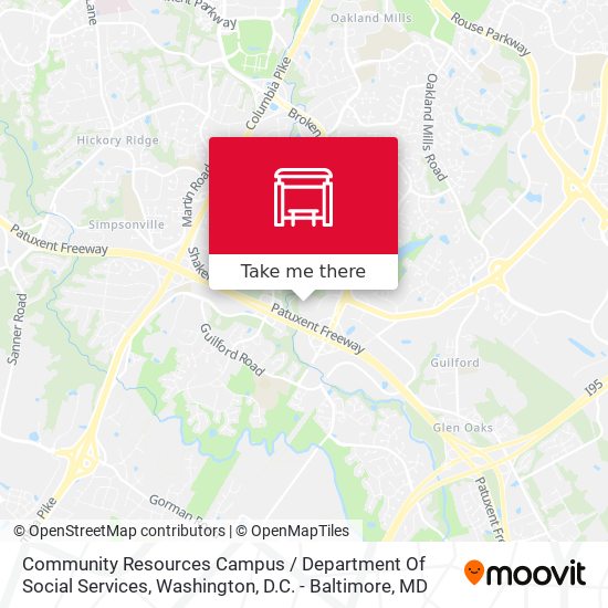 Mapa de Community Resources Campus / Department Of Social Services