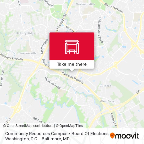 Mapa de Community Resources Campus / Board Of Elections