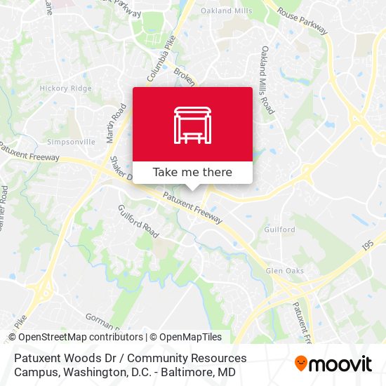 Mapa de Patuxent Woods Dr / Community Resources Campus